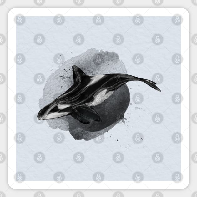 Orca Sticker by MikaelJenei